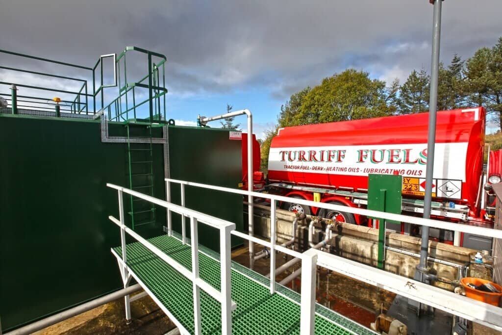 Diesel fuel storage tank